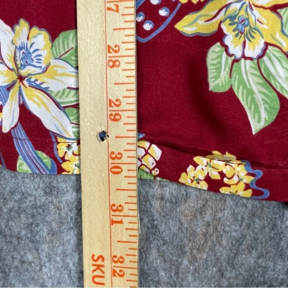 Polo Ralph Lauren Floral Lei Ukulele Hawaiian Preppy Summer Fun Camp Shirt Sz M